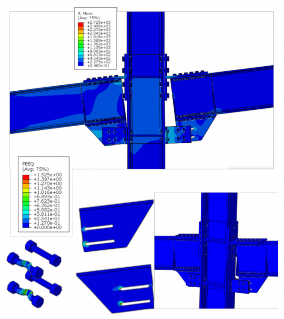 Structural response of steel beam-to-column joints equipped with friction dampers